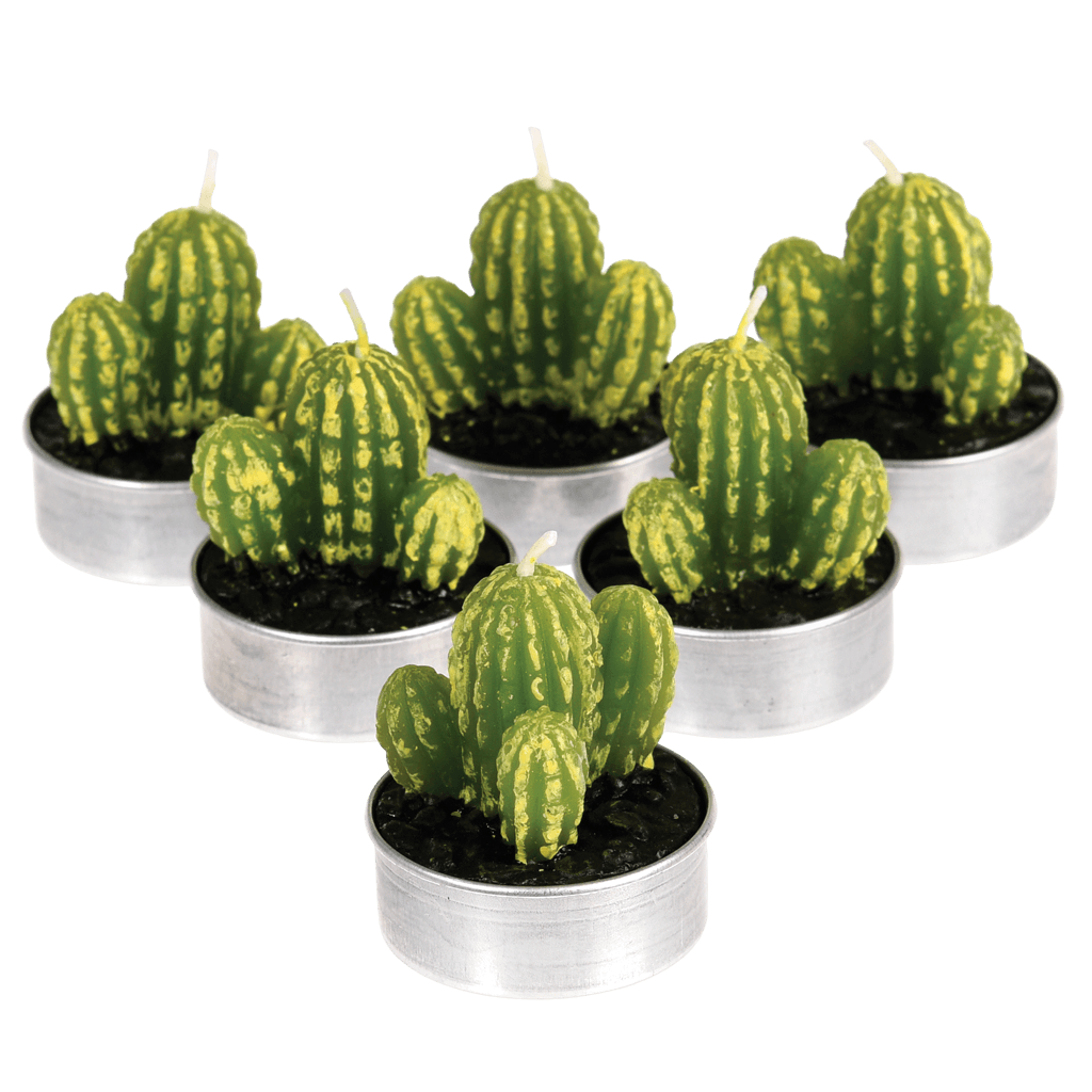 Cactus Tea Lights (set Of 6) ﻿Rex London