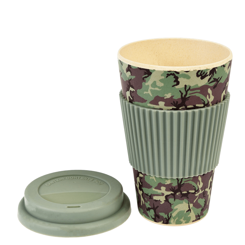 Camouflage Bamboo Travel Mug ﻿Rex London