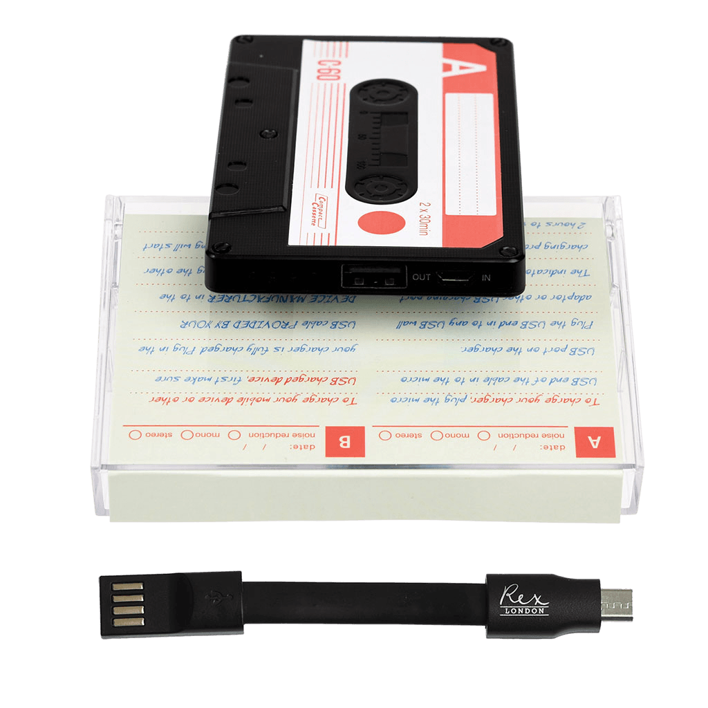 ﻿Cassette Tape Portable Usb Charger ﻿Rex London