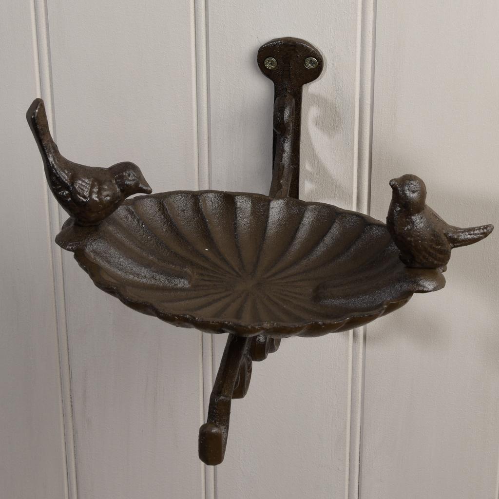 Cast Iron Mounted Bird Bath ﻿Rex London