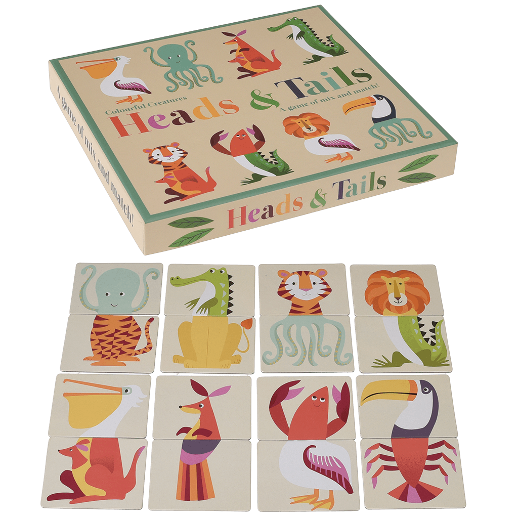 Colourful Creatures Heads And Tails Game ﻿Rex London