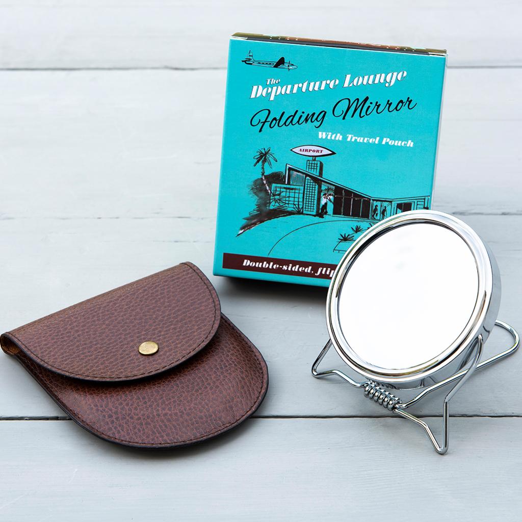 Departure Lounge Travel Shaving Mirror ﻿Rex London