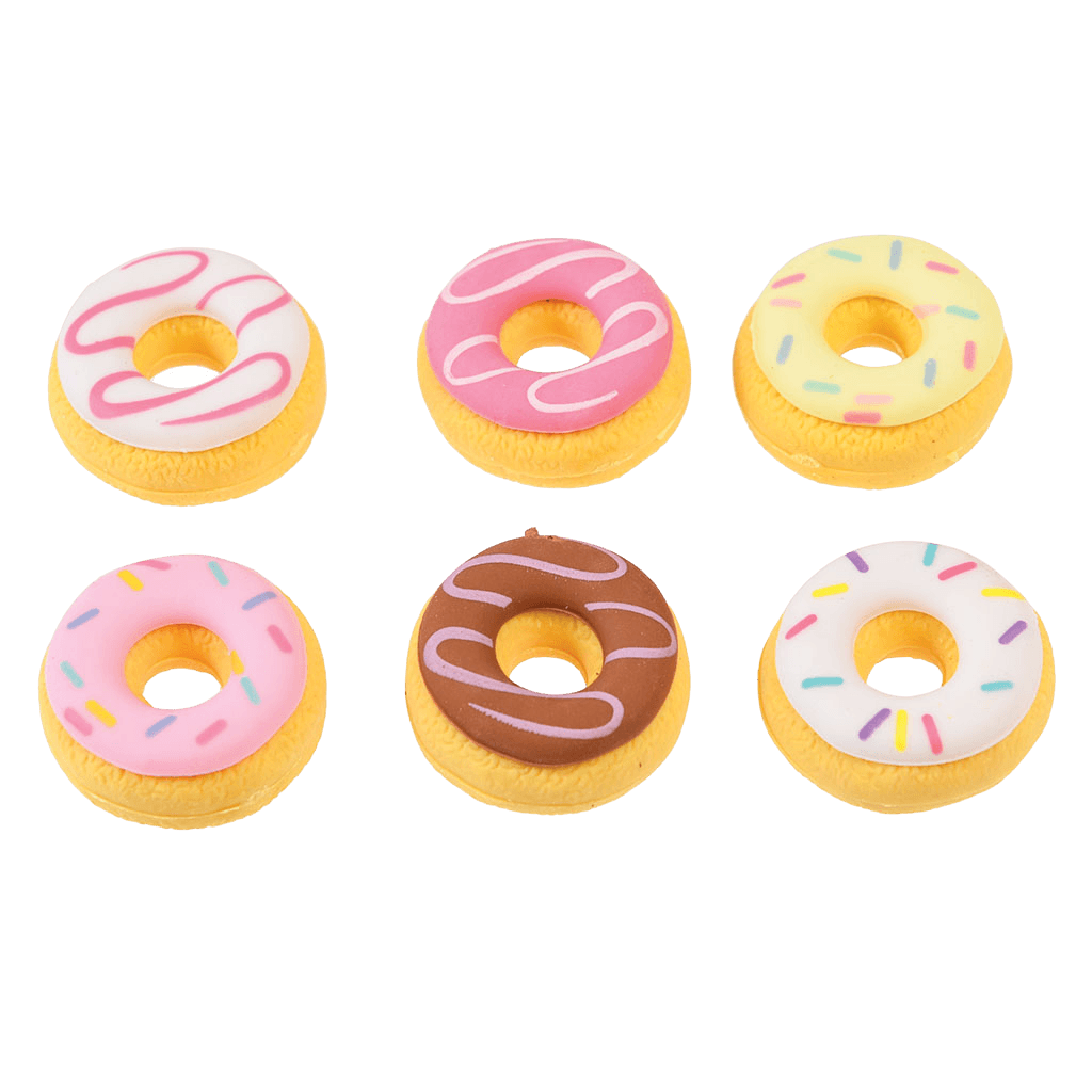 Scented Doughnut Erasers (set Of 6) ﻿Rex London