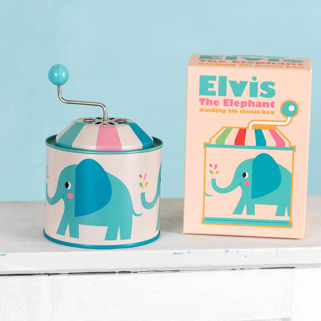 ﻿Elvis The Elephant Music Box ﻿Rex London