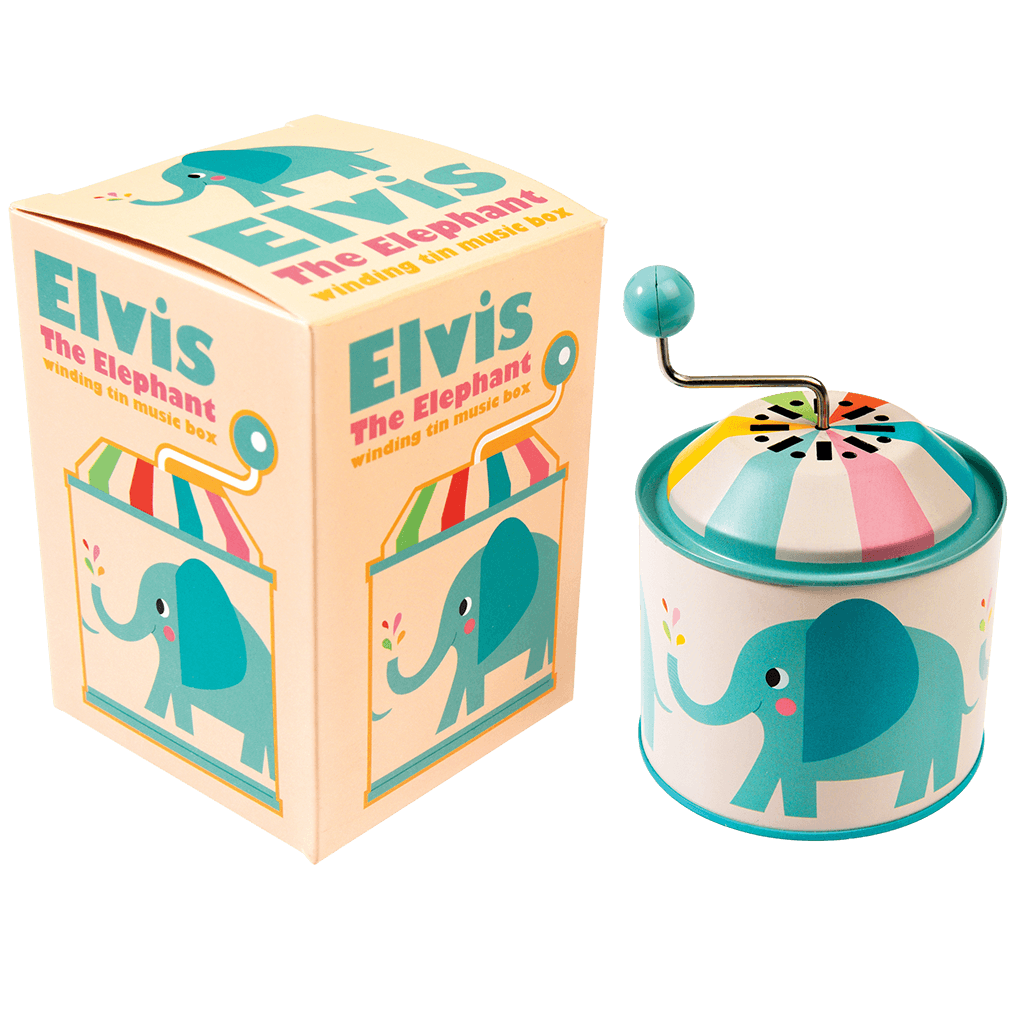 ﻿Elvis The Elephant Music Box ﻿Rex London