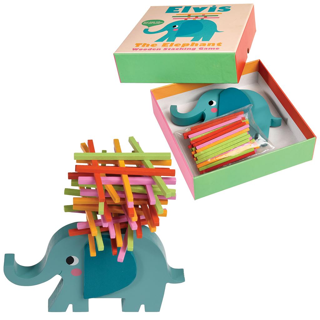 ﻿Elvis The Elephant Stacking Sticks Game ﻿Rex London
