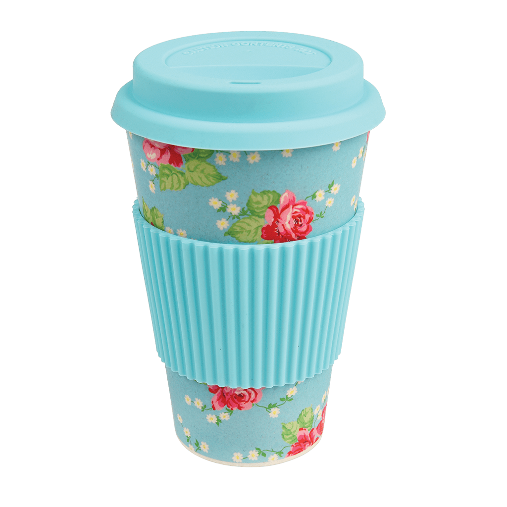 English Rose Bamboo Travel Mug ﻿Rex London