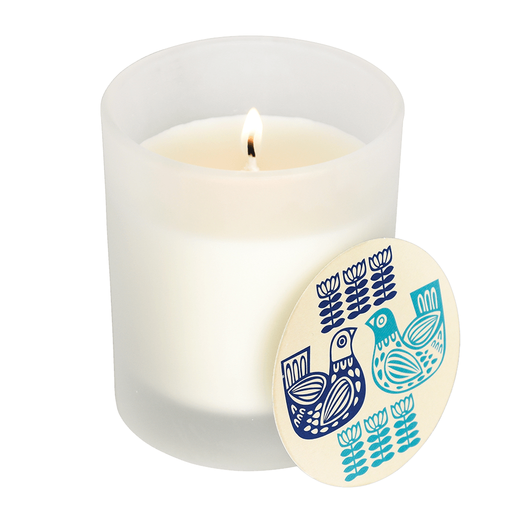 ﻿Folk Birds Boxed Scented Candle ﻿Rex London