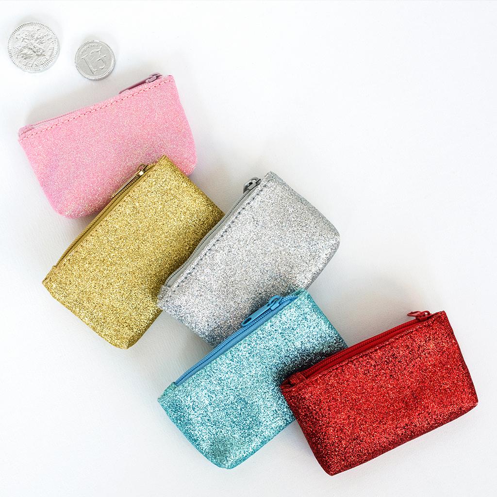 glitter purse