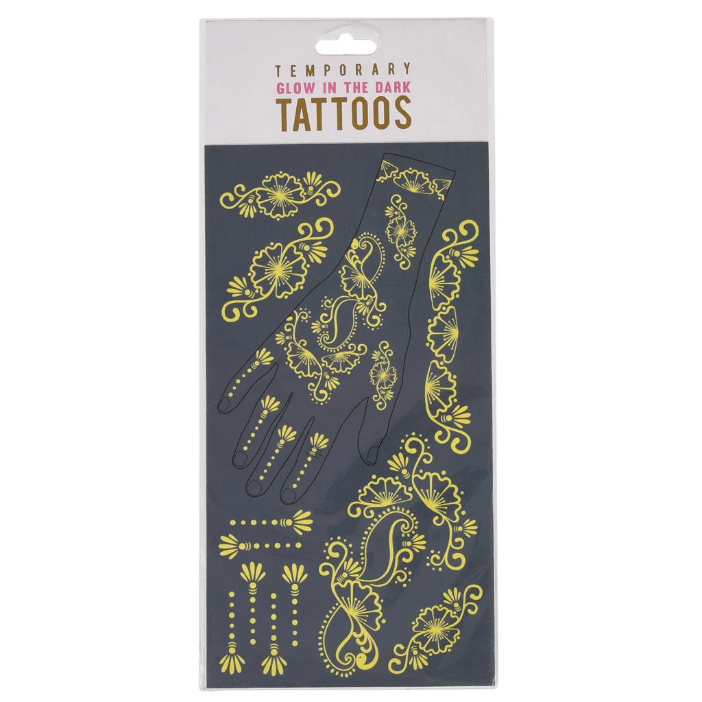 Glow In The Dark Temporary Tattoos ﻿Rex London