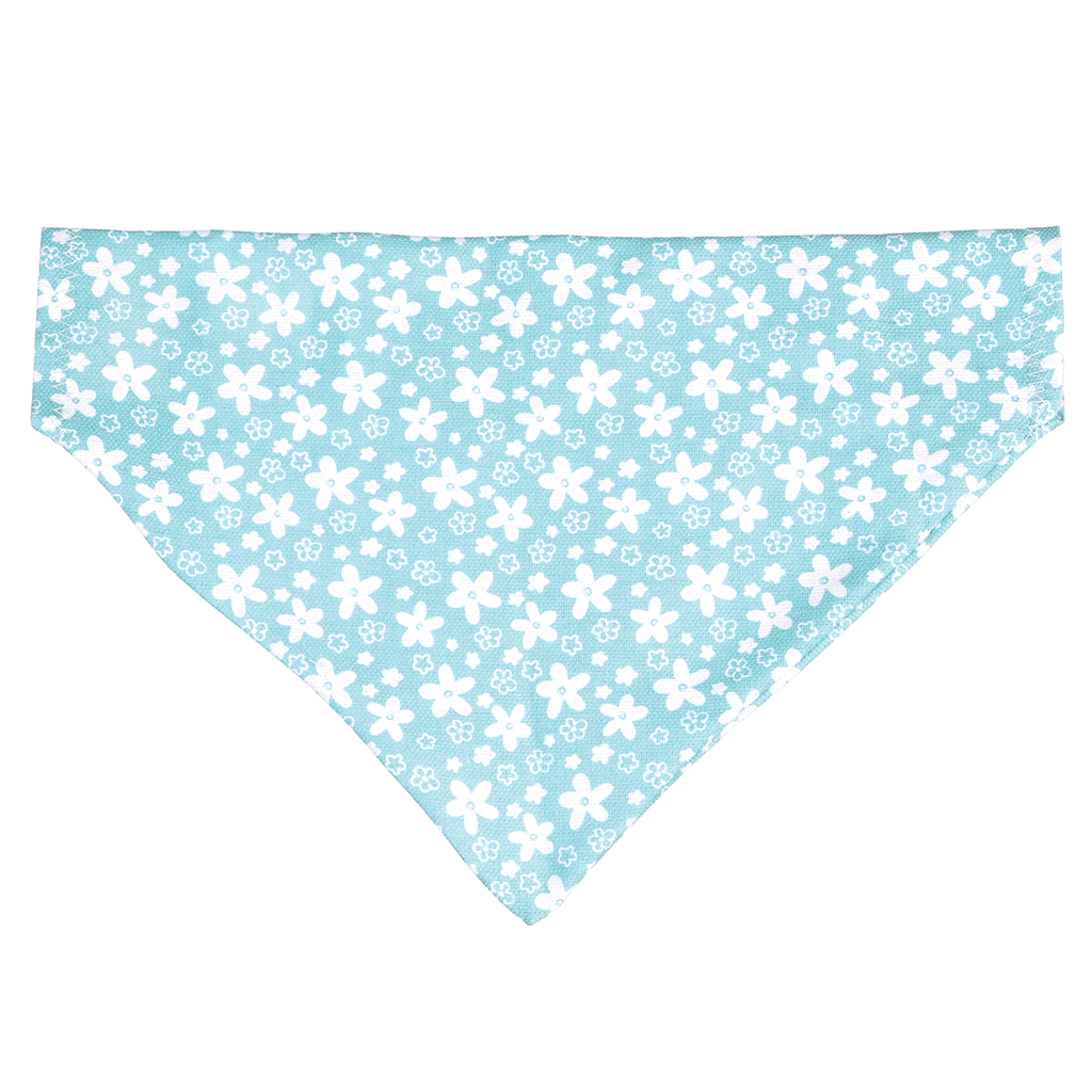 Large Turquoise Ditsy Floral Dog Bandana ﻿Rex London