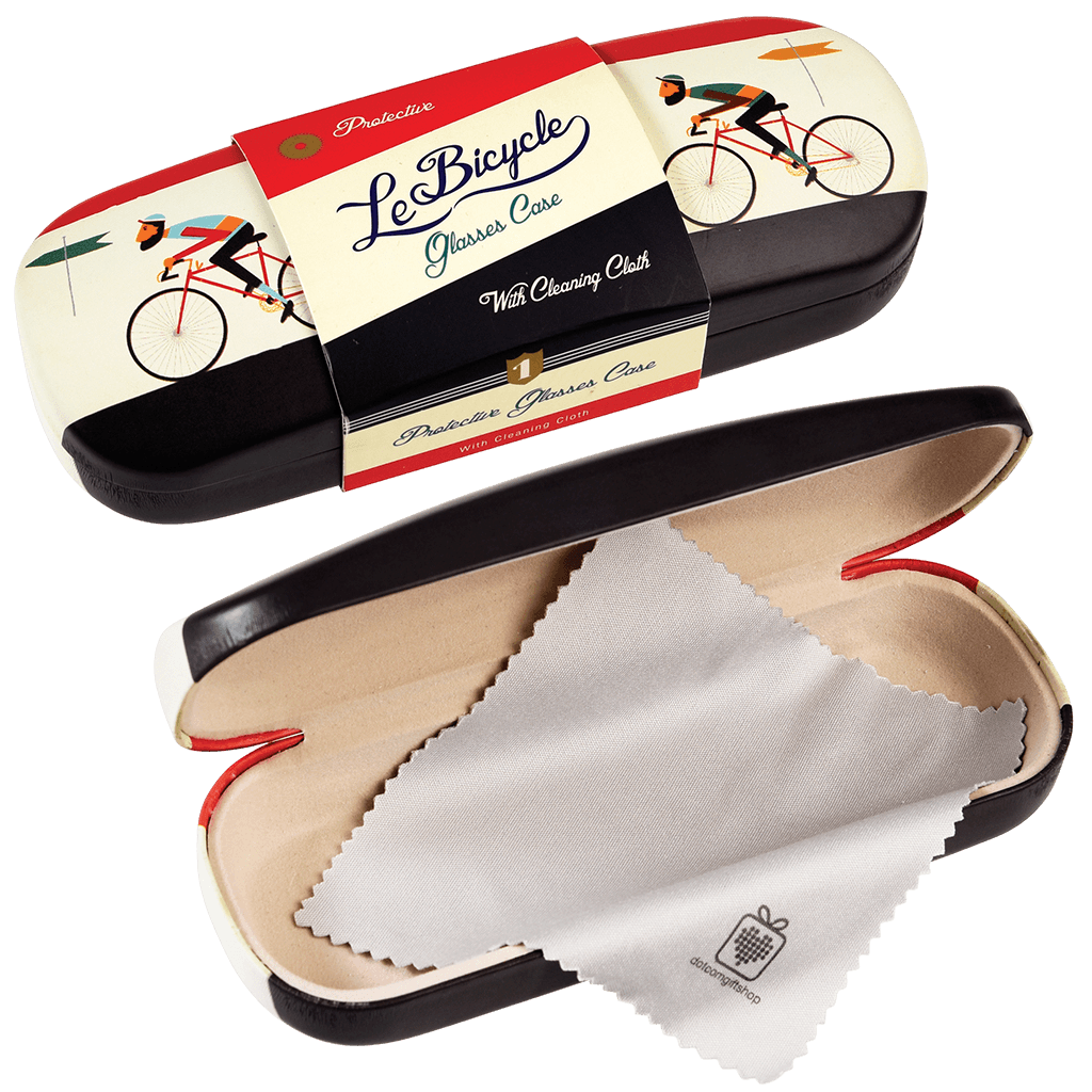 Le Bicycle Glasses Case & Cleaning Cloth ﻿Rex London