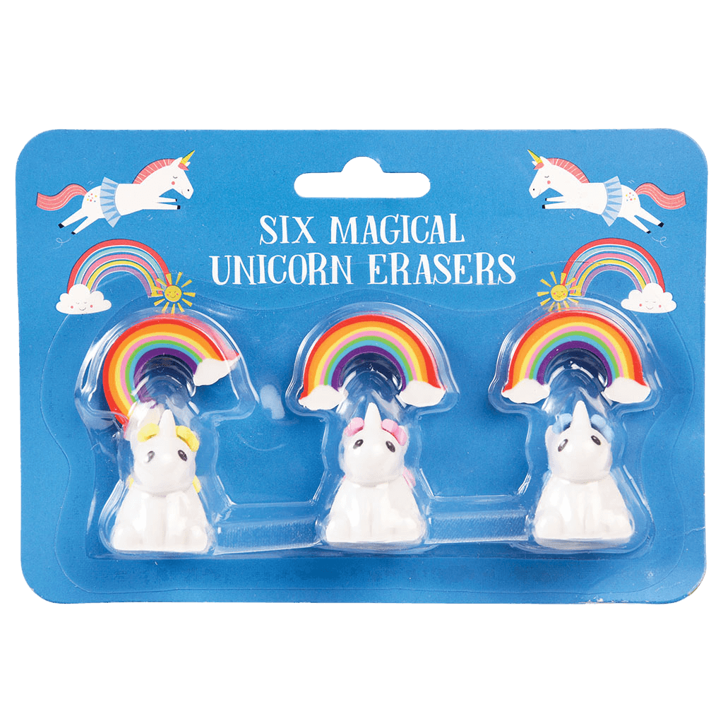 ﻿Magical Unicorn Erasers (set Of 6) ﻿Rex London