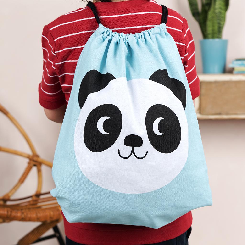 panda drawstring bag