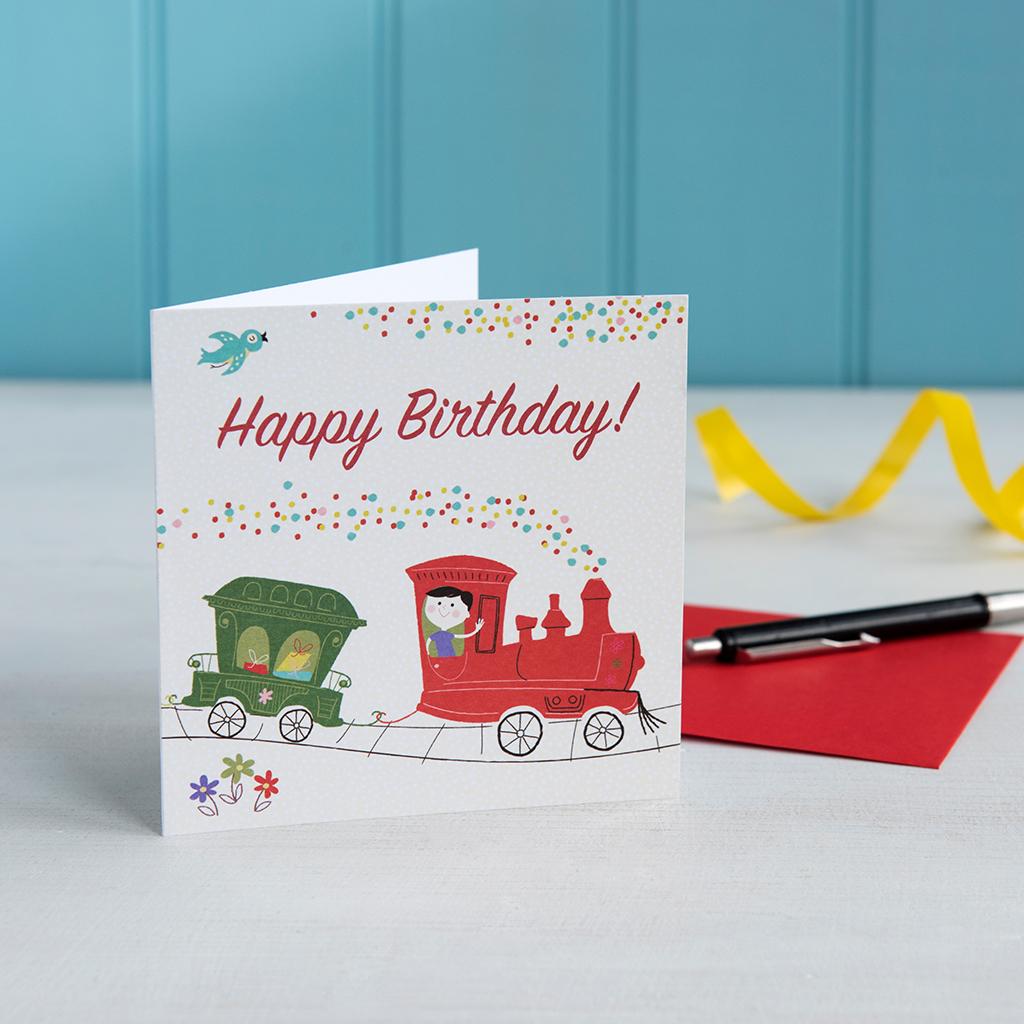 Carte Joyeux Anniversaire Train Rex London