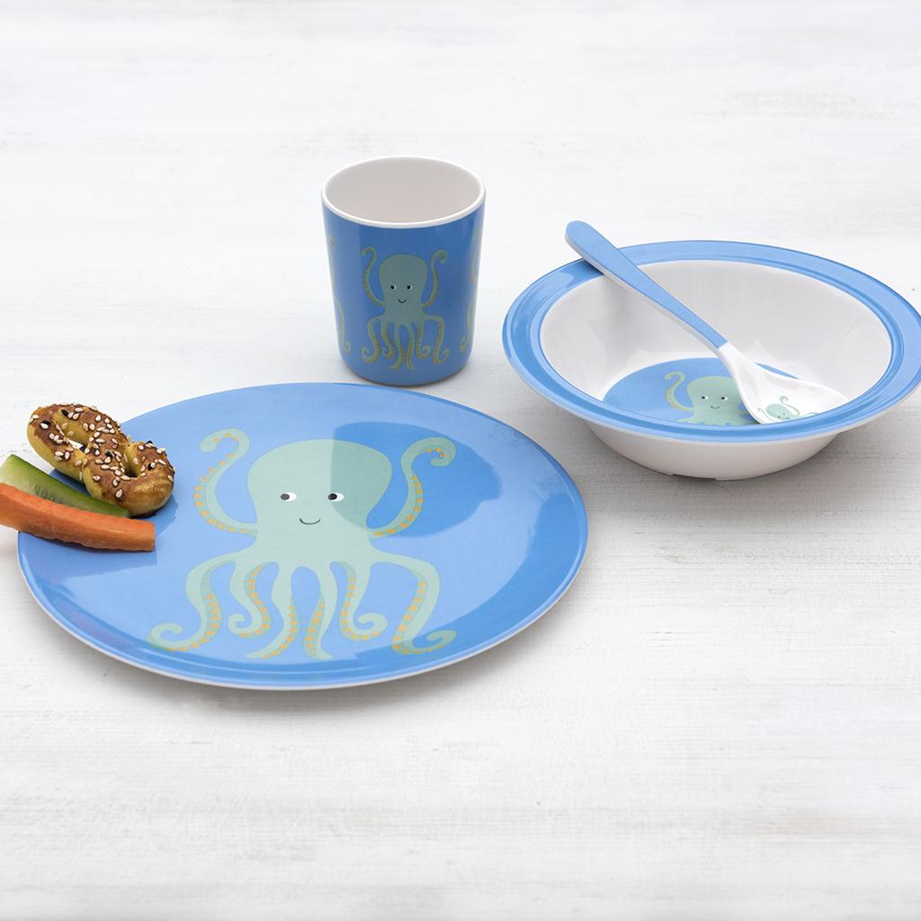 Octopus Melamine Plate ﻿Rex London