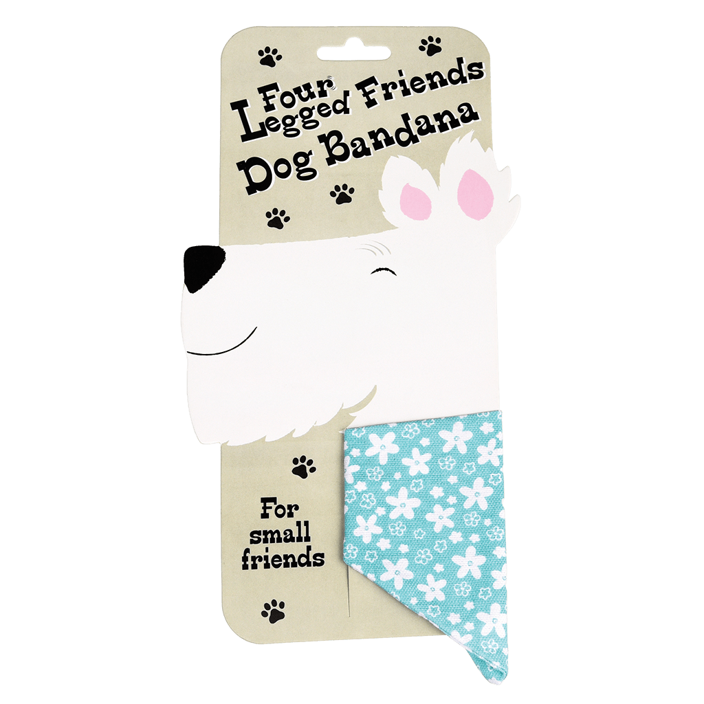 Small Turquoise Ditsy Floral Dog Bandana ﻿Rex London
