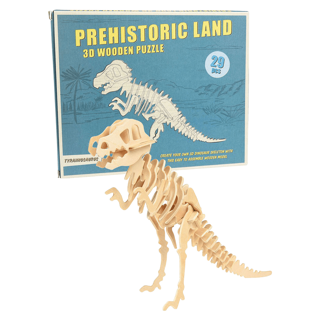 3D Holz Puzzle Tyrannosaurus mit 29 Teilen 