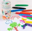 animals design silky crayons set 12