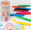 colourful creatures design silky crayons set 12