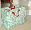 Vintage doily jumbo storage bag