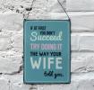 Succeed metal wall sign