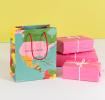 Small world map gift bag
