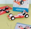 Make your own spring motor powered racing car