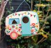 butterfly garden caravan birdhouse