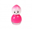 Pink water-based nail varnish in Suki character shaped glass container 
