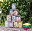 Traditional tin can alley game