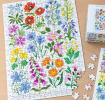 Wild Flowers 300 piece puzzle being completed