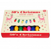 50s Christmas festive lights box top