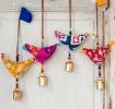 Cloth Bird Hanging Decoration (assorted Colours)