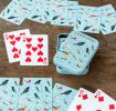 garden birds playing cards