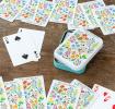 wild flowers playing cards