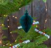 Green Teardrop Honeycomb Christmas Decoration