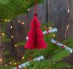 Red Tree Honeycomb Christmas Decoration