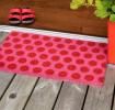 Red On Pink Spotlight Doormat