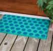 Blue On Turquoise Spotlight Doormat