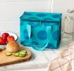 Blue On Turquoise Spotlight Lunch Bag