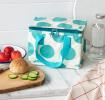 Turquoise On White Spotlight Lunch Bag