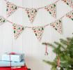 50s Christmas Paper Bunting