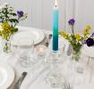 Double Ended Clear Glass Candle Holder