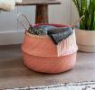 Large Coral Seagrass Basket