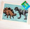 Prehistoric Land Dinosaur Cotton Rug