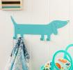 Sausage Dog Metal Wall Hanger