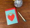 Birds And Heart Greeting Card