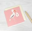 Pink Stork Card