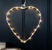 Warm glow heart string LED lights 14 cm.
